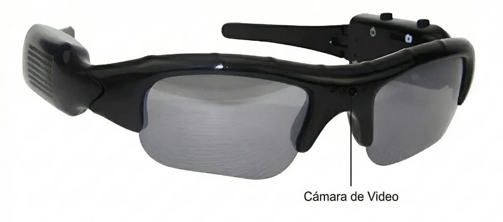 Detalle de las gafas VisionX Pro: cámara y botones